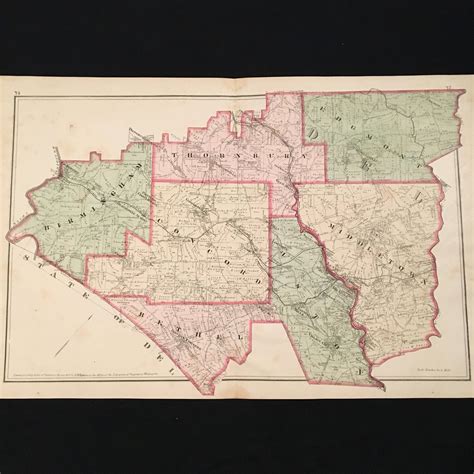 1877 Map of Delaware County Pennsylvania Original Antique Map - Etsy in ...
