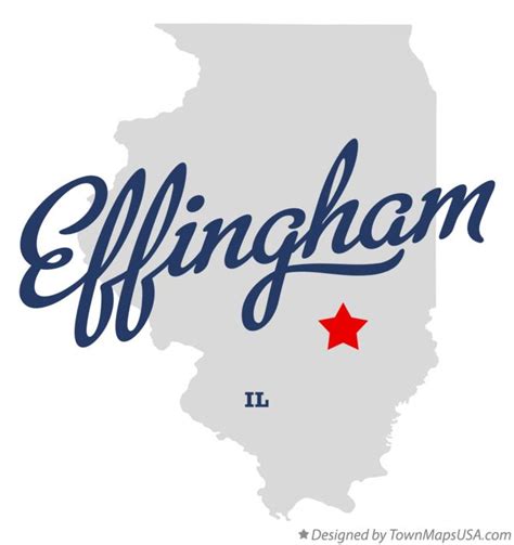 Map of Effingham, IL, Illinois