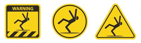 Caution Slippery When Wet Sign on white background 3358834 Vector Art ...