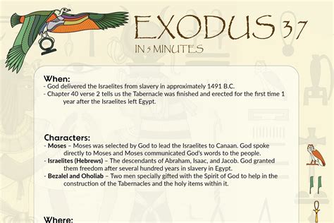 Exodus 37 Summary: A Concise Overview in 5 Minutes — 2BeLikeChrist