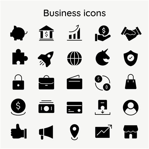 Business marketing icon vector black | Premium Vector - rawpixel