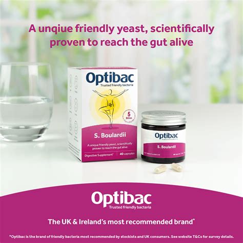 Optibac Probiotics | S. Boulardii Supplement | 80 Capsules