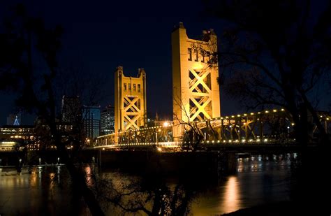 The Tower Bridge at Night | Looking from West Sacramento in … | Flickr