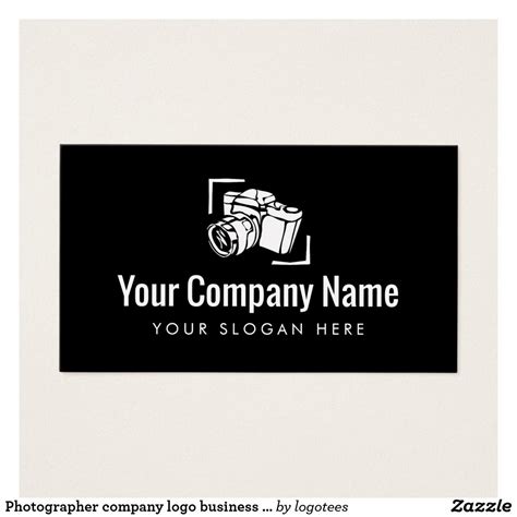 Photographer company logo business card template | Zazzle.com ...