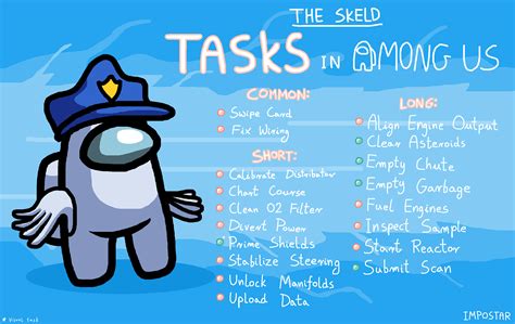 Among Us: The Skeld Tasks by ImpoStar on DeviantArt