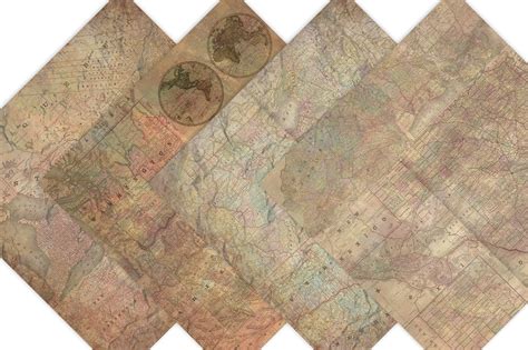 Maps Digital Background | Map collage, Vintage scrapbook, Blog wallpaper