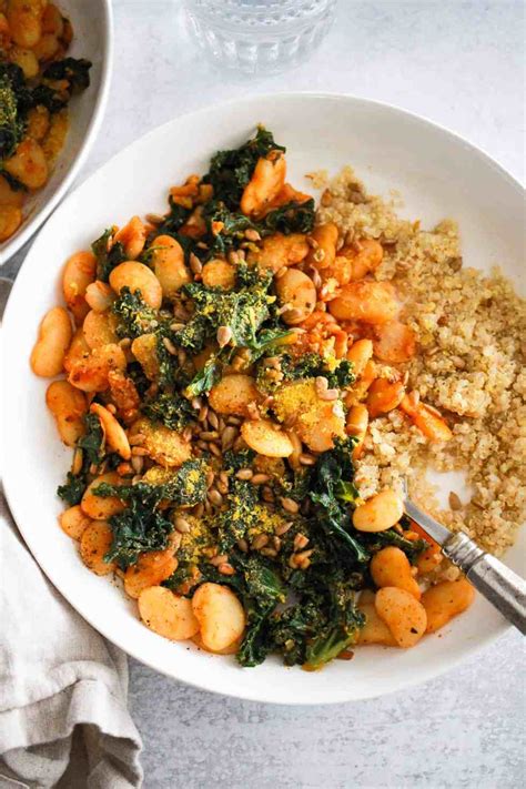 Butter Beans Recipe - One-Pot Lima Beans and Greens (Vegan)