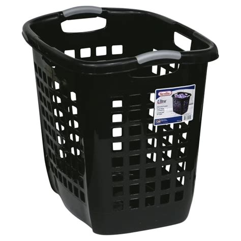 Sterilite Ultra Easy Carry Plastic Dirty Clothes Laundry Basket Hamper, Black - Walmart.com ...