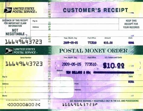 Printable Fake Money Order Template