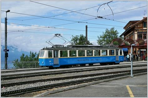 The Rochers de Naye Bhe 2/4 207 in Glion. 16.09.2017 - Rail-pictures.com