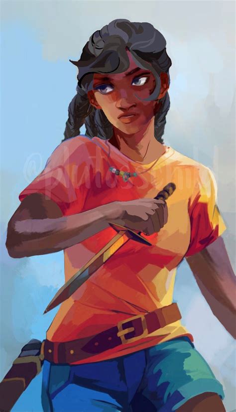 Leah Sava Jeffries as Annabeth Chase. Art by plutosschild on Tumblr | Percy jackson, Percy ...