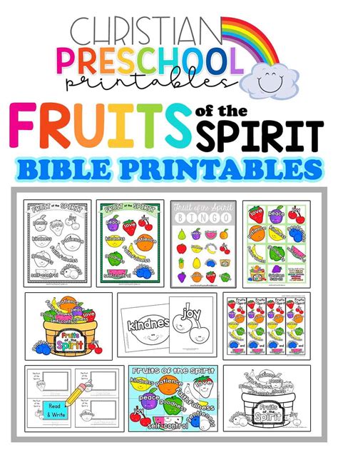 Printable Fruit Of The Spirit Activity Pages