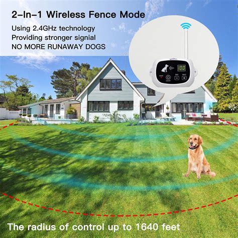 LovelyPez GPS Wireless Dog Fence,Electric Dog Fence With GPS,Adjustable Warning Strength ...