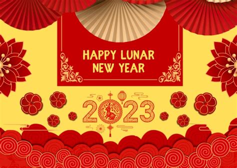 Happy Lunar New Year 2023 Postcard Template | PosterMyWall