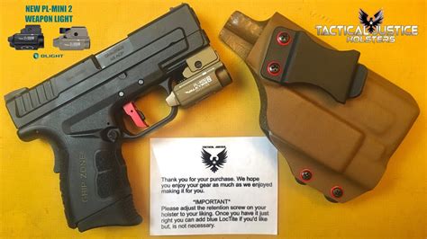 Holster for Olight PL Mini 2 by Tactical Justice - YouTube