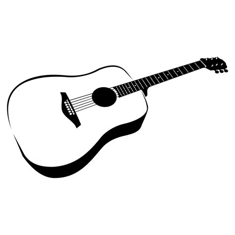 Free Silhouette Acoustic Guitar, Download Free Silhouette Acoustic ...