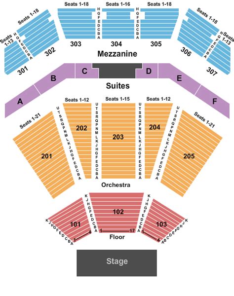 Seating Chart | The Venue at Horseshoe Casino | Hammond, Indiana