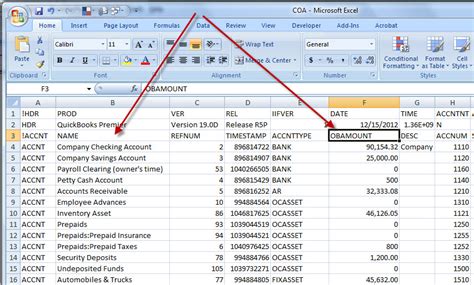 Chart of Accounts