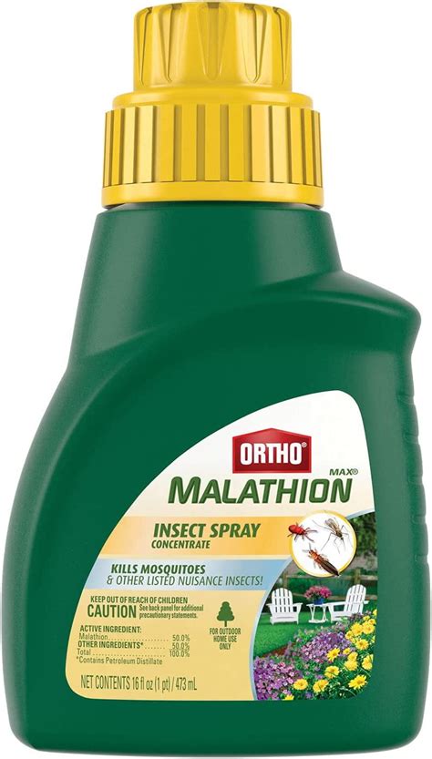 Ortho MAX Malathion Insect Spray Concentrate: Kill Aphids, Mosquitoes & More, Use Outside on ...