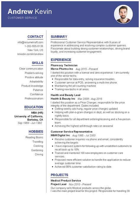 Customer Service Resume Sample | PDF Download - ResumeKraft