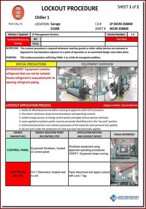 Lockout Tagout Template Excel - Template 1 : Resume Examples #Bw9jQ3Ep27