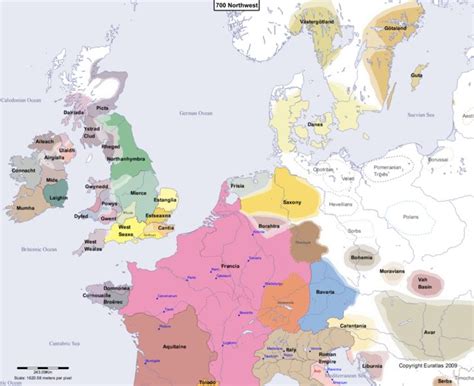 Map Of Europe 700 Ad - map of interstate