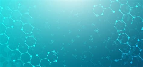 Abstract hexagon pattern background. Medical and science concept and structure molecule and ...