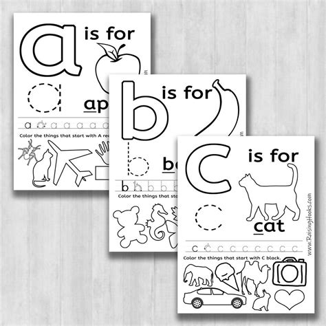 Fun Alphabet Learning Worksheets - Raising Hooks