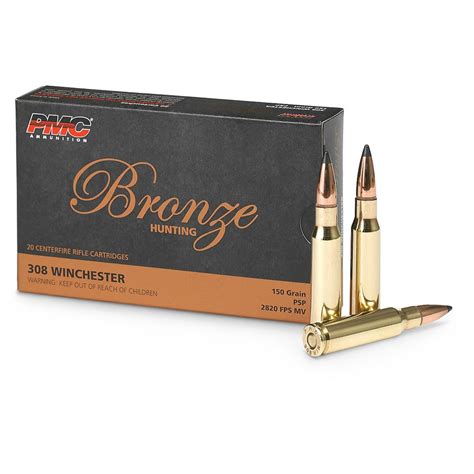 PMC, .308 Win., SP, 150 Grain, 100 Rounds - 658004, .308 Winchester ...