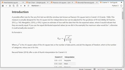 Python - Cramer's V - GoF - YouTube