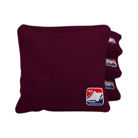 Burgundy Corn Filled Cornhole Bags | Official ACA Cornhole Bags