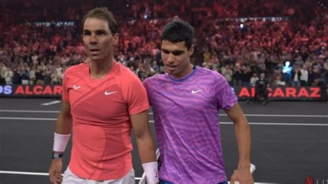 HIGHLIGHT: How Carlos Alcaraz Stuns Rafael Nadal at Netflix Slam in Las ...