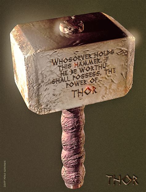 Thor's Hammer Mjollnir by pedroqn on DeviantArt