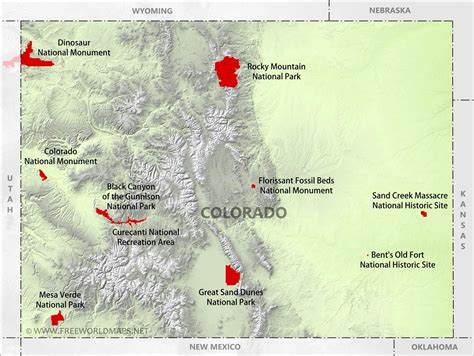 National Parks Colorado Map - Osiris New Dawn Map