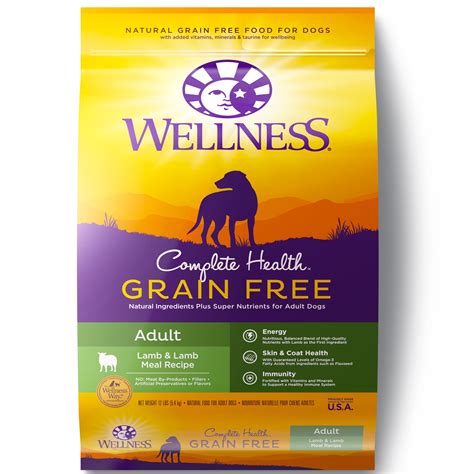 Wellness Complete Health Natural Grain Free Dry Dog Food, Lamb, 12-Pound Bag - Walmart.com