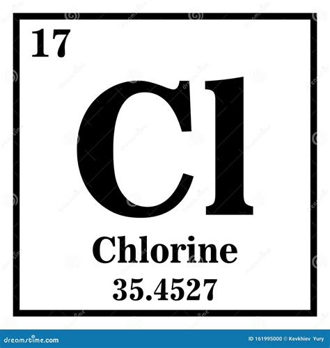 Chlorine Periodic Table of the Elements Vector Stock Vector ...