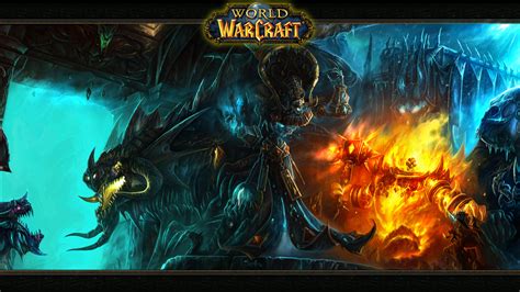 Epic World of Warcraft HD Wallpaper: Ragnaros, Kel'Thuzad & Nefarian