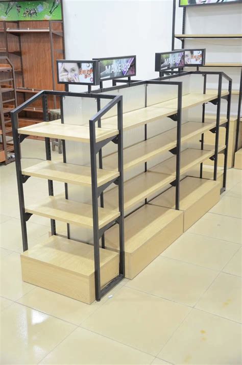 Boutique store display racks retail shop shelves supermarket shelving | Store shelves design ...