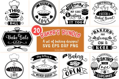 Baking Bundle SVG - Designs for Bakers PNG