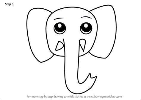 How To Draw An Elephant Face For Kids | Images and Photos finder