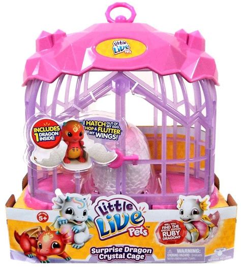 Little Live Pets Dragons Surprise Dragon Crystal Cage Playset | Little live pets, Pet dragon, Pets