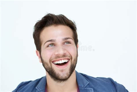 Visage De Sourire D'homme Sur Le Fond Blanc Image stock - Image du ...