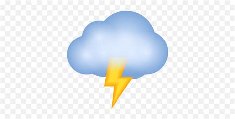 Cloud With Lightning Icon - Illustration Emoji,Thunder Cloud Emoji ...