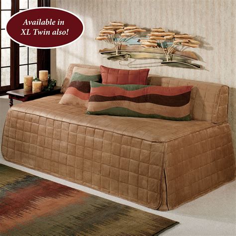 Camden Camel Quilted Hollywood Daybed Cover