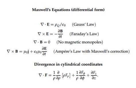 Solved Maxwell's Equations (differential form) v poleo | Chegg.com