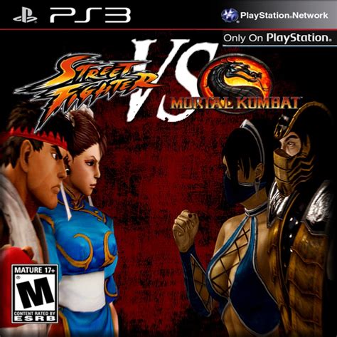 Street Fighter VS. Mortal Kombat Cover - Street Fighter vs Mortal Kombat Fan Art (36337504) - Fanpop