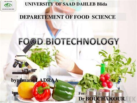 Food biotechnology