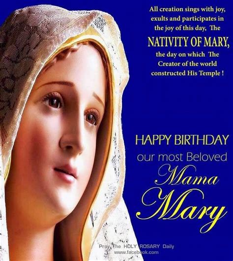 FEAST OF THE NATIVITY OF OUR LADY - Prayers and Petitions