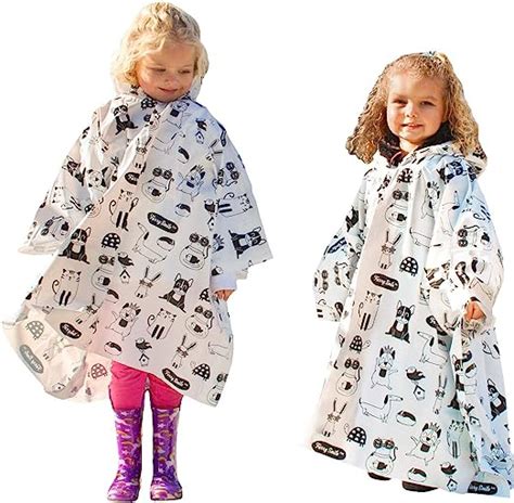 Amazon.com: Kids Rain Poncho with Hood (4 Pack) - Waterproof Disposable ...