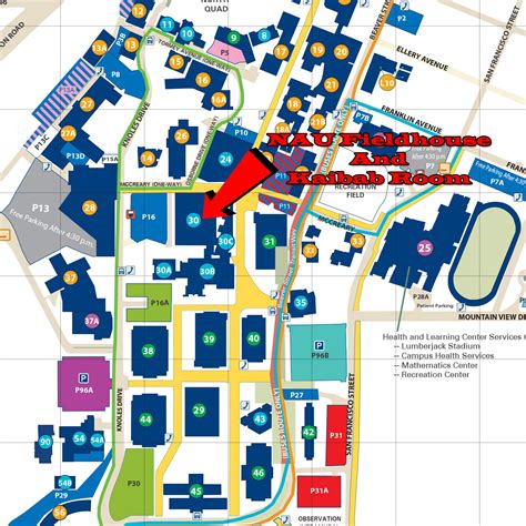 Nau Campus Map